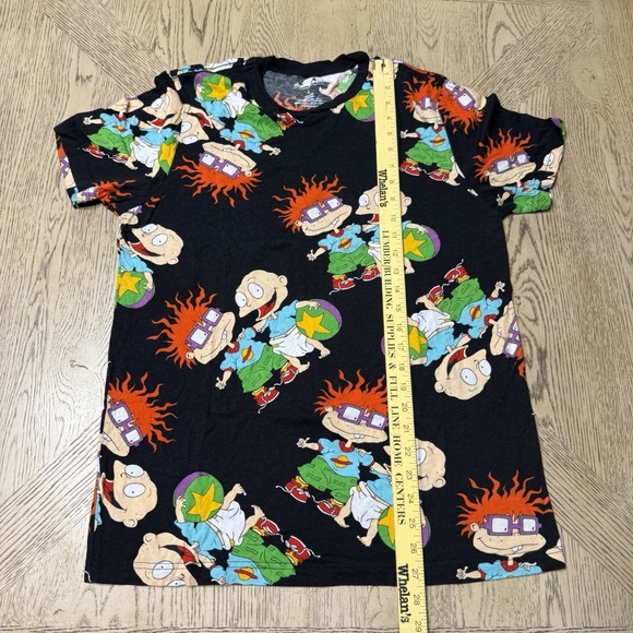 Nickelodeon Black Rugrats Shirt T-Shirt Tee Tommy Chuckie - Picture 6 of 7
